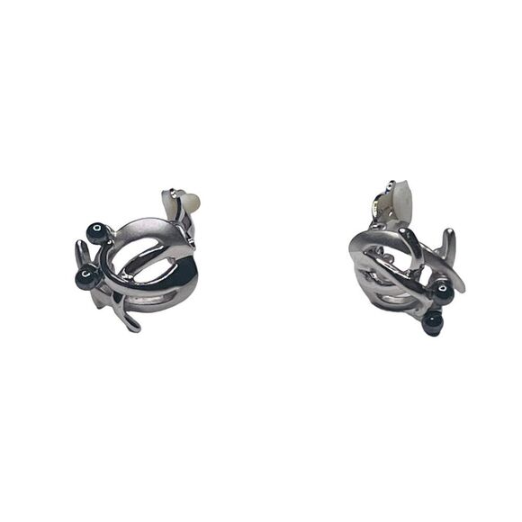 10/$25🦋 NIB Hematite Clip On Earrings - Picture 5 of 10